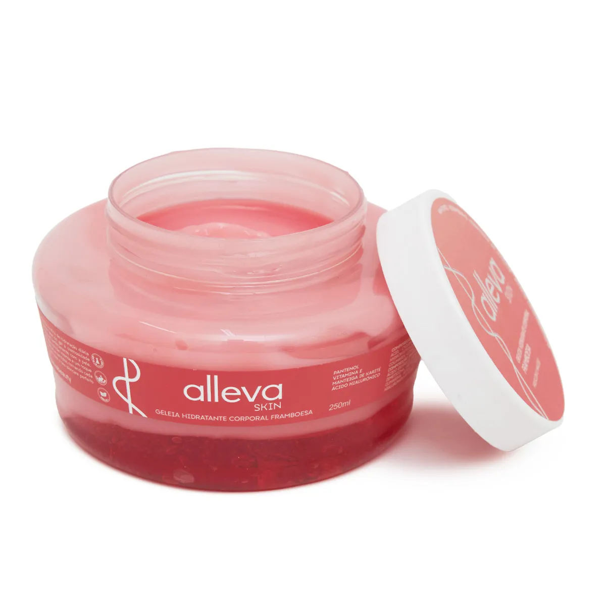 Geleia Hidratante Corporal Framboesa 250ml Alleva - Imagem 2